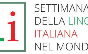 Logo della Settimana della lingua italiana nel mondo