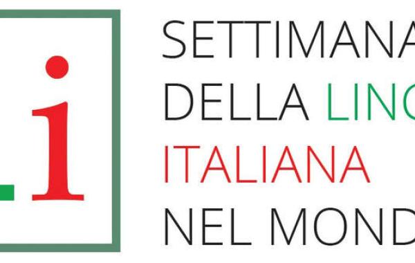 Logo della Settimana della lingua italiana nel mondo