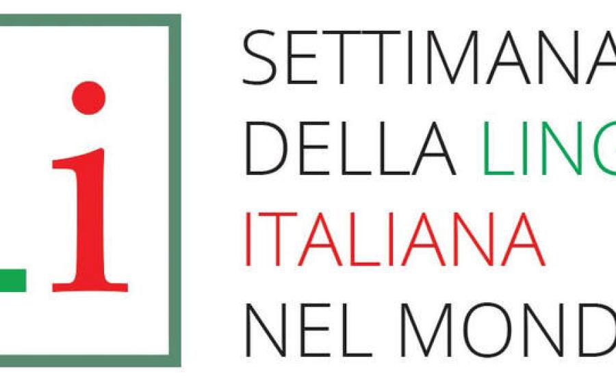 Logo della Settimana della lingua italiana nel mondo