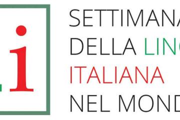 Logo della Settimana della lingua italiana nel mondo